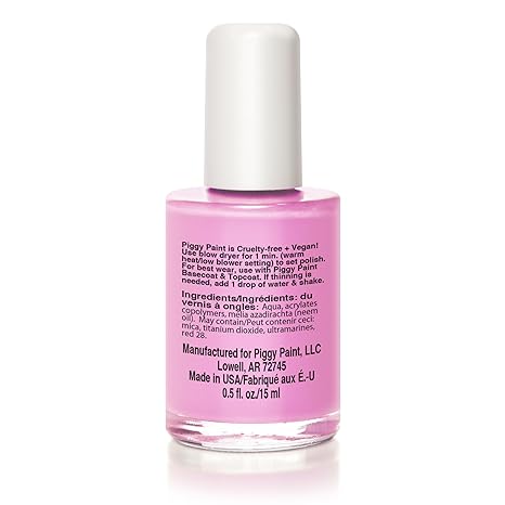 Piggy Paint | 100% Non-Toxic Girls Nail Polish | Safe, Cruelty-free, Vegan, & Low Odor for Kids | PINKie Promise