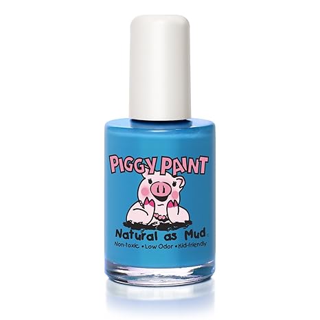 Piggy Paint 100% Non-toxic Girls Nail Polish - Safe, Chemical Free Low Odor for Kids, Mer-maid in the Shade